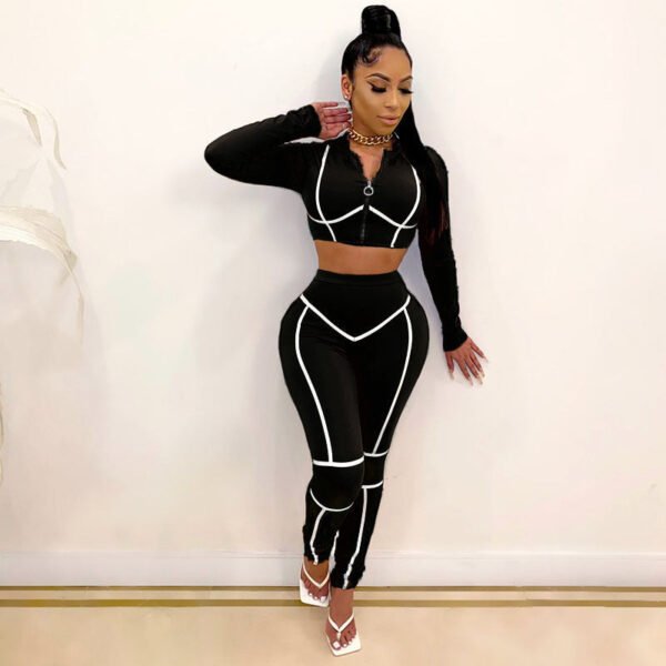 Long Sleeve Yoga Fitness Fashion Set - Image 10
