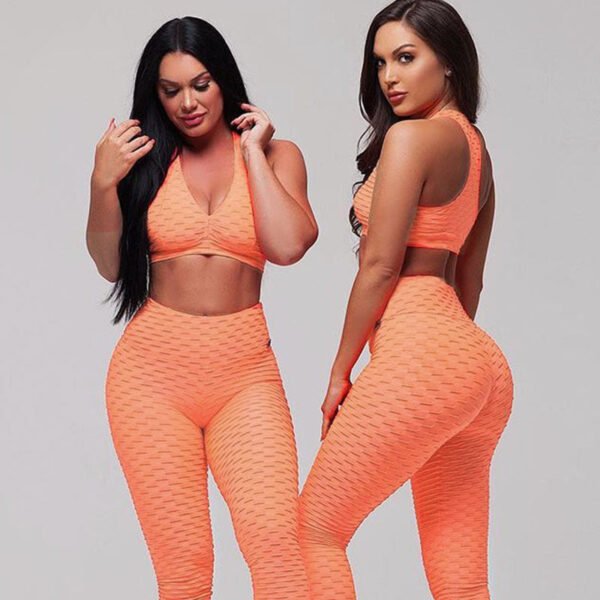 Jacquard Yoga Fitness Pants Set - Image 3