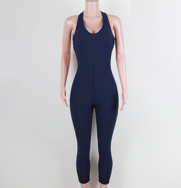 Yoga pants, honeycomb pants, female yoga fitness jumpsuit - Image 10