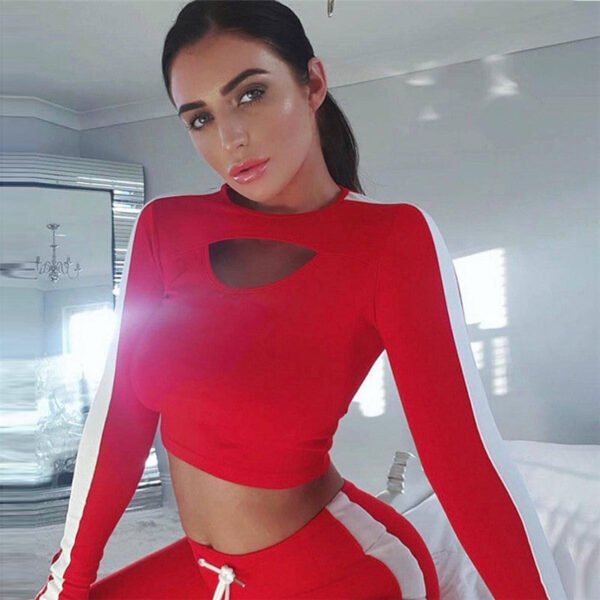Colorblock cutout yoga set - Image 5