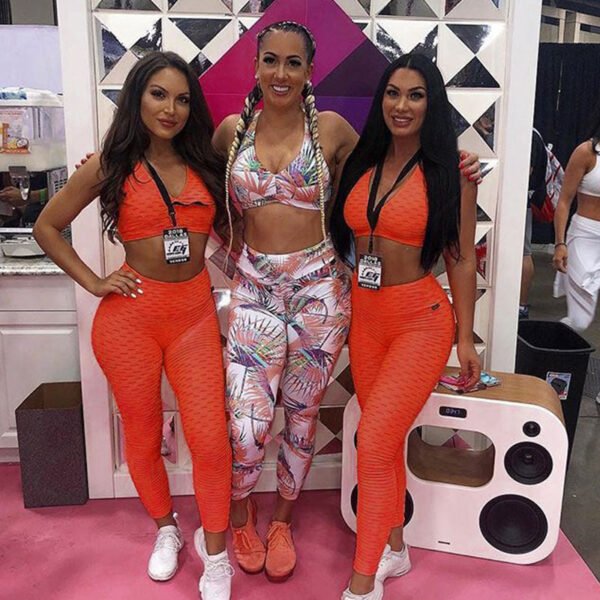 Jacquard Yoga Fitness Pants Set - Image 4