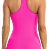 Ribbed Workout Tank Tops with Built in Bra - Image 19