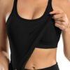 Ribbed Workout Tank Tops with Built in Bra - Image 13