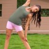 Ribbed Workout Tank Tops with Built in Bra - Image 10