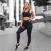 Printed Yoga Fitness Trousers Set - Image 3
