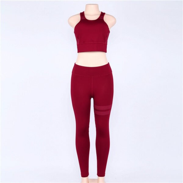 Women sport Suit Gym Yoga Sets 2 Pieces Women Sportwear Yoga Set Fitness Sportwear Workout Set Fitness Yoga Wear - Image 7