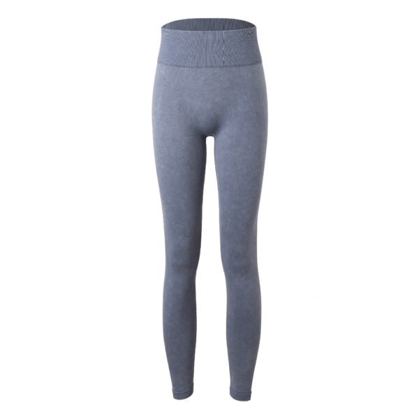 Shark Knit Seamless Fitness Yoga Long Sleeve Set - Image 3