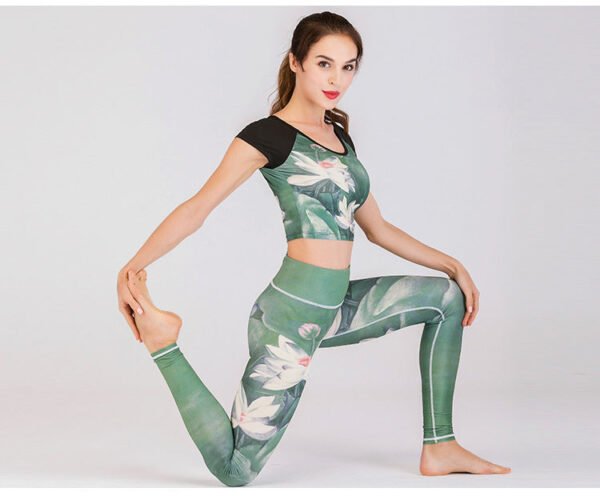 Women's Yoga Suits Outfits Sport Suits Fitness Yoga Running Athletic Tracksuits - Image 2