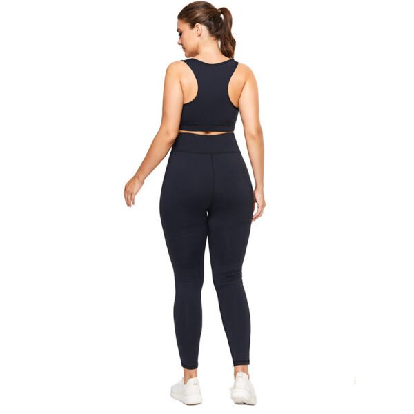 Summer Plus Size Women's Stitching Sports Fitness Yoga Clothes - Image 3