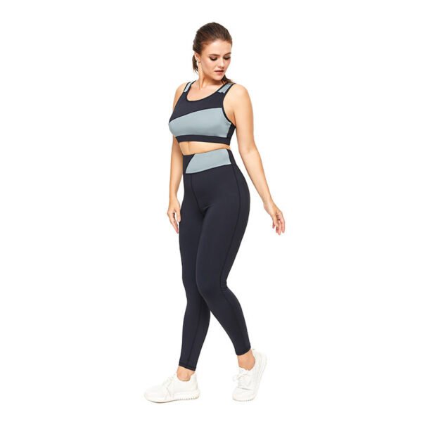 Summer Plus Size Women's Stitching Sports Fitness Yoga Clothes - Image 2